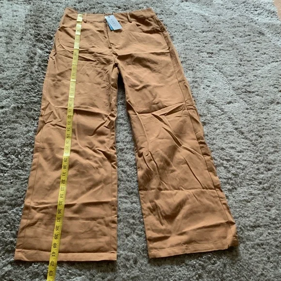 Cider Women's Tan Wide Leg Pants, Size Medium. - Picture 4 of 10